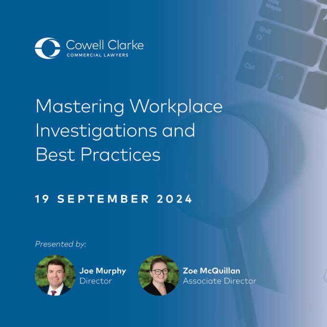 Mastering Workplace Investigations and Best Practices (Webinar)