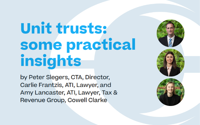 Unit Trusts: Some Practical Insights