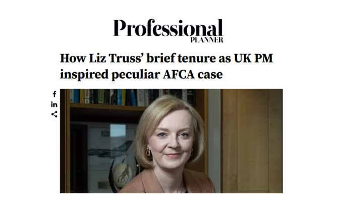 Media Feature_Cowell Clarke's Lawyers Featured in Professional Planner on AFCA’s Wholesale Client Determination
